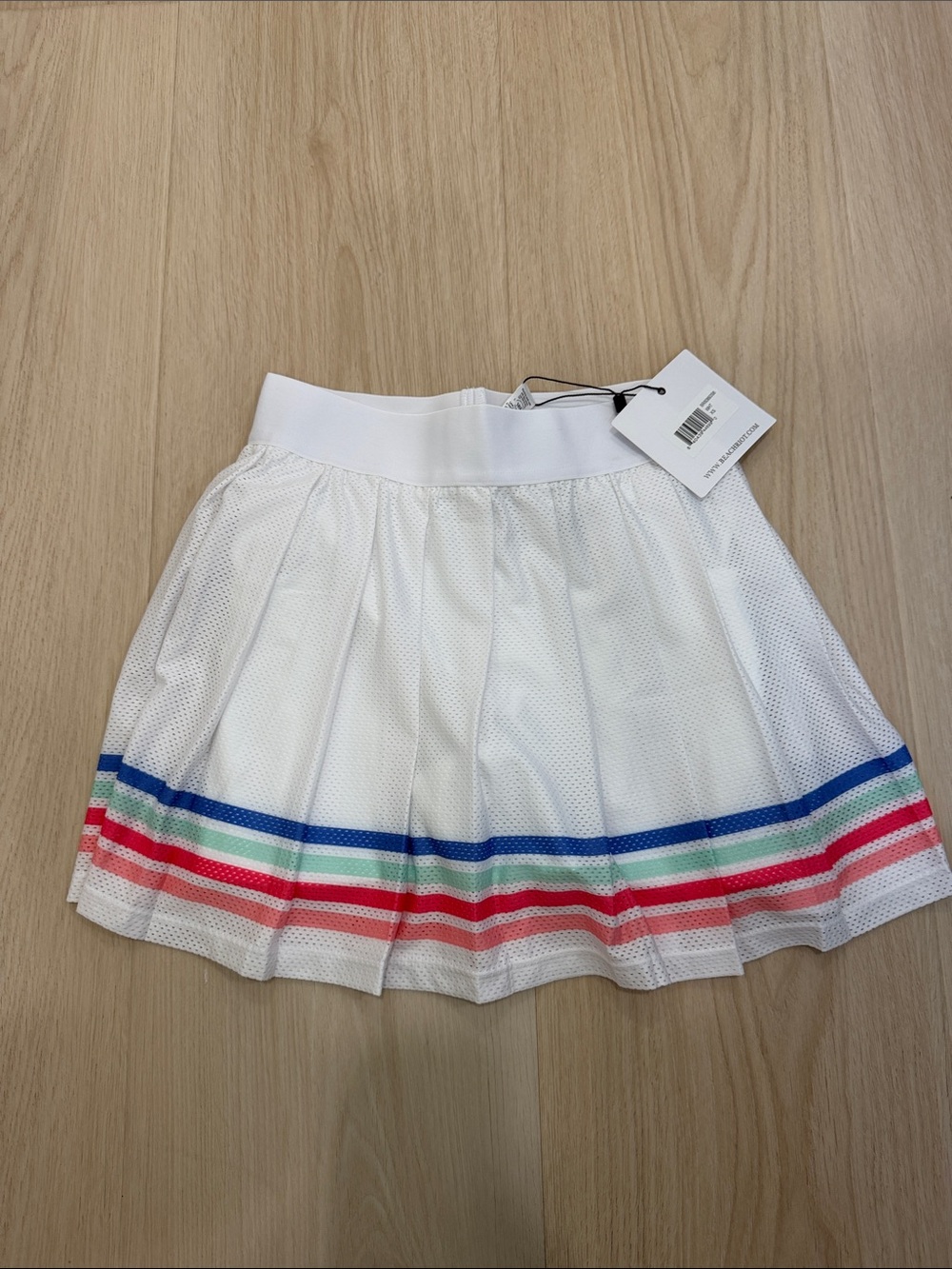 Beach Riot Irina Skirt Bright White Horizon XS NWT